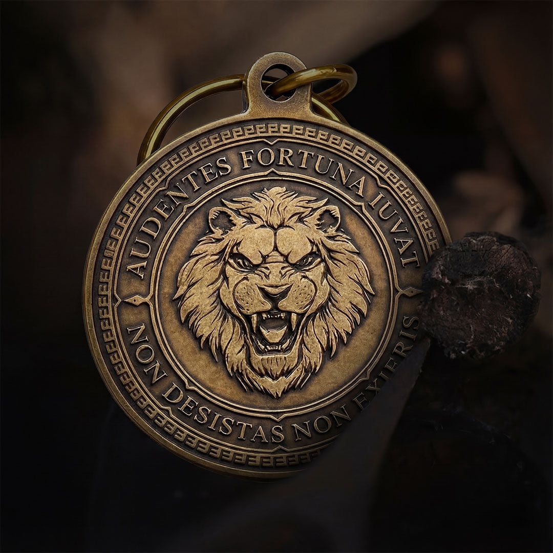Audentes Fortuna Iuvat Key Tag