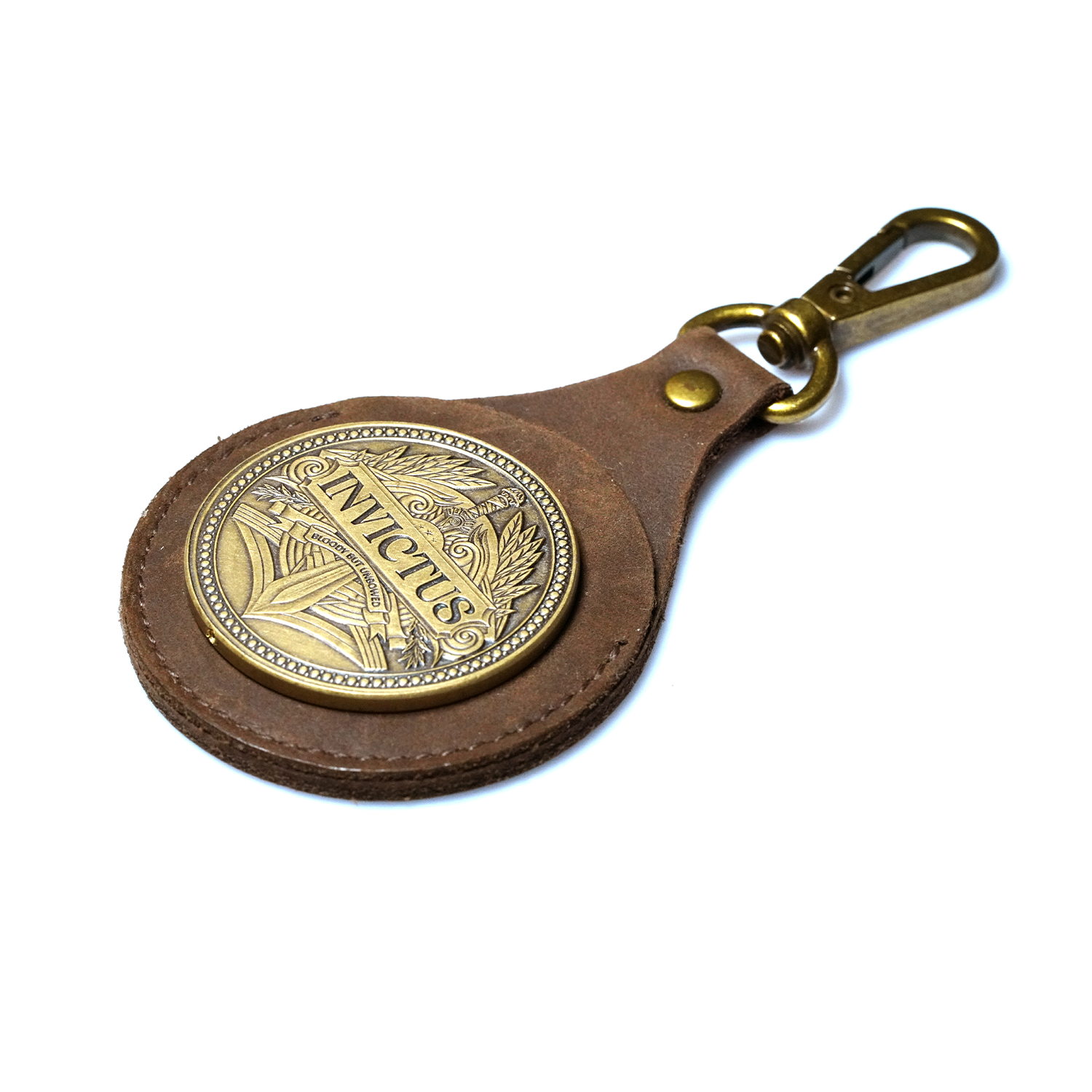 Coin Holder Leather Key Tag