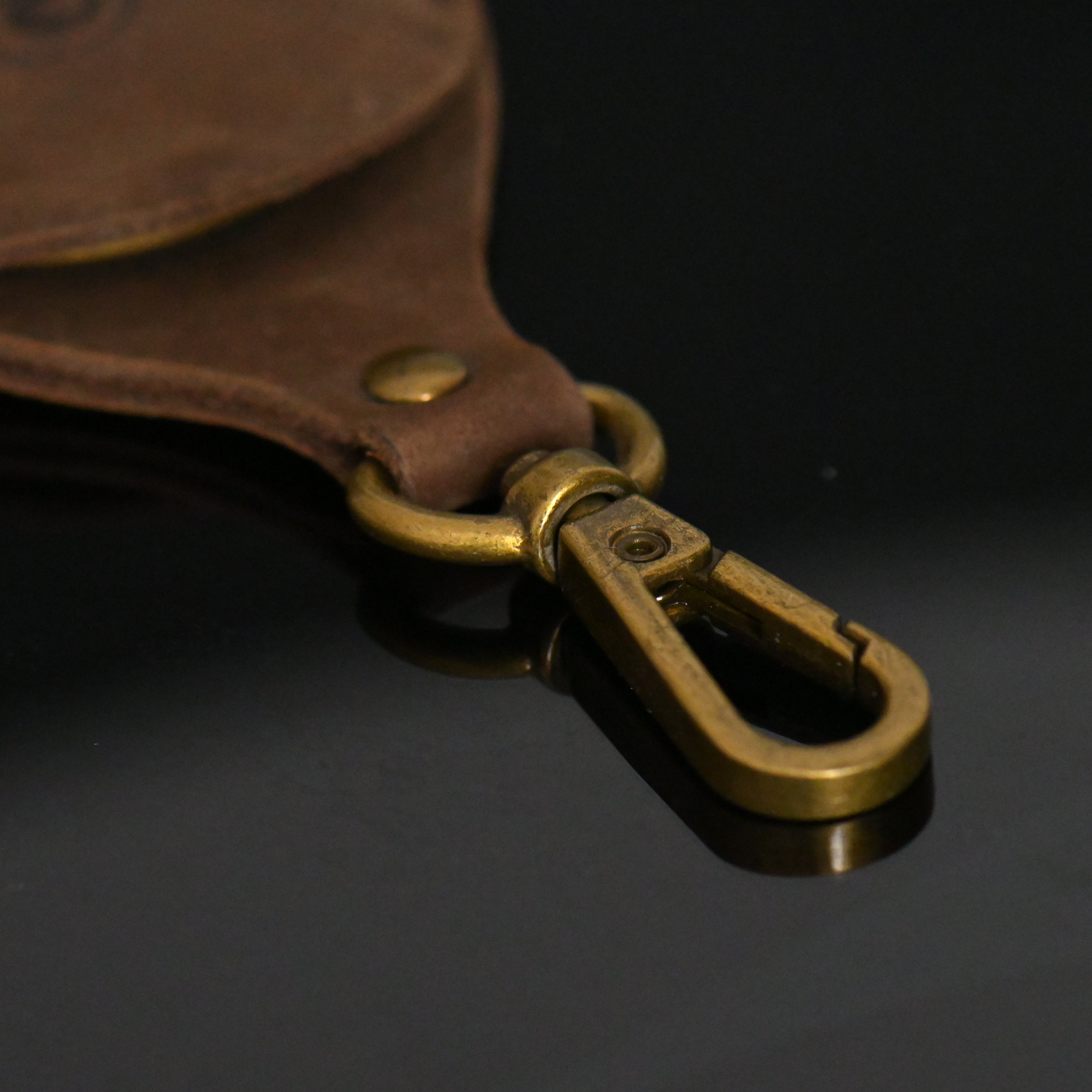 Coin Holder Leather Key Tag