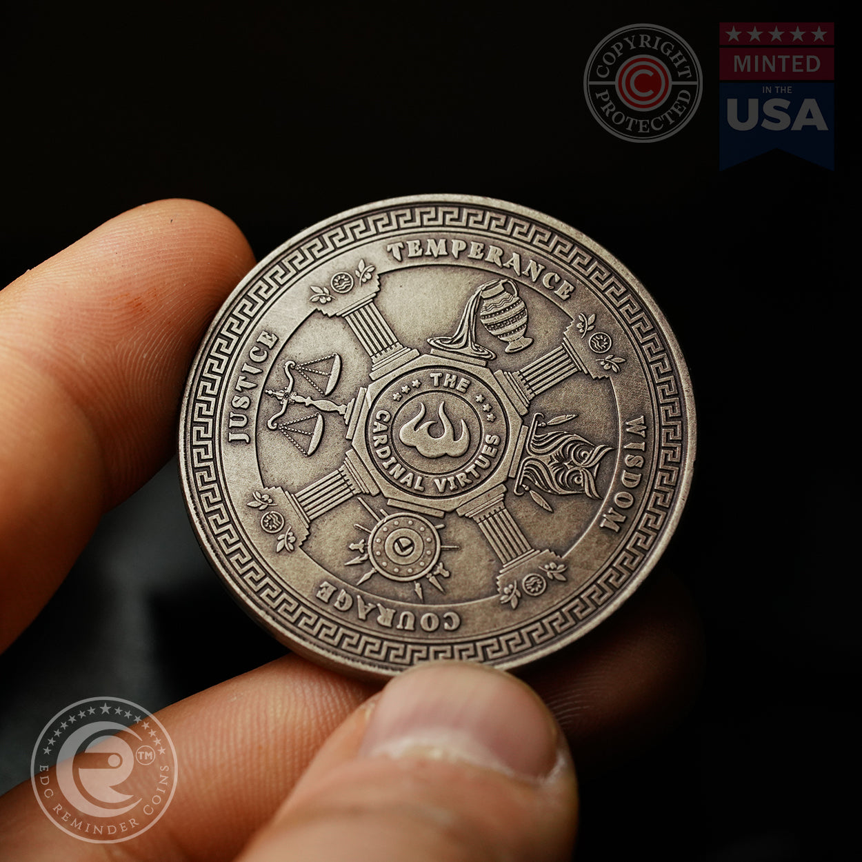 Stoic Virtues Coin