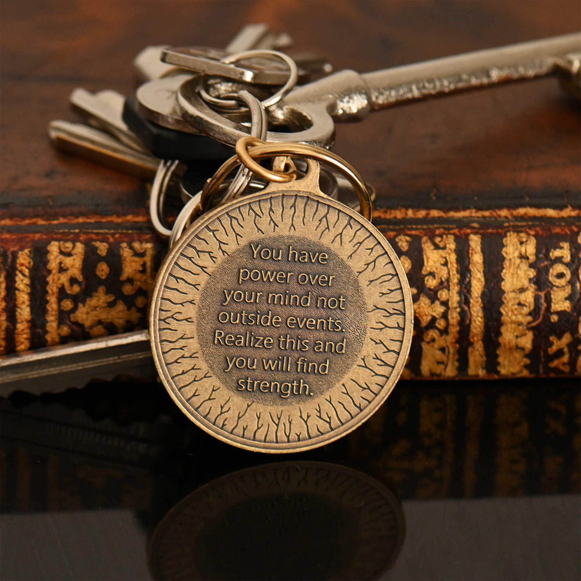 Marcus Aurelius Key Tag