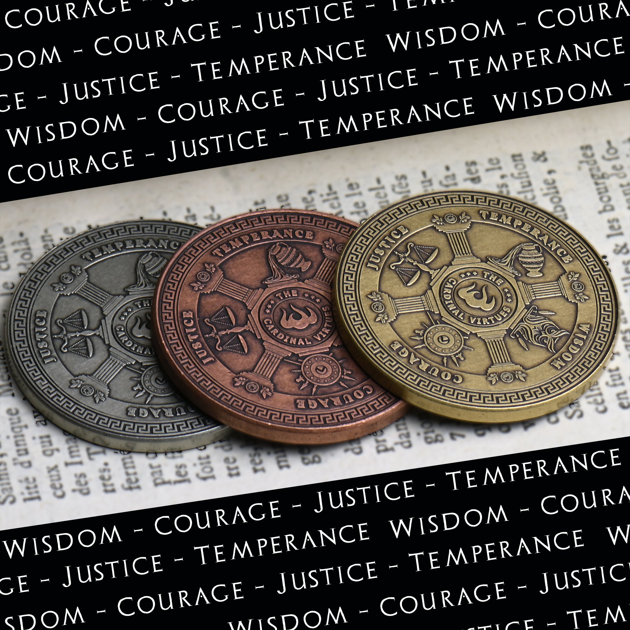 Stoic Virtues Coin