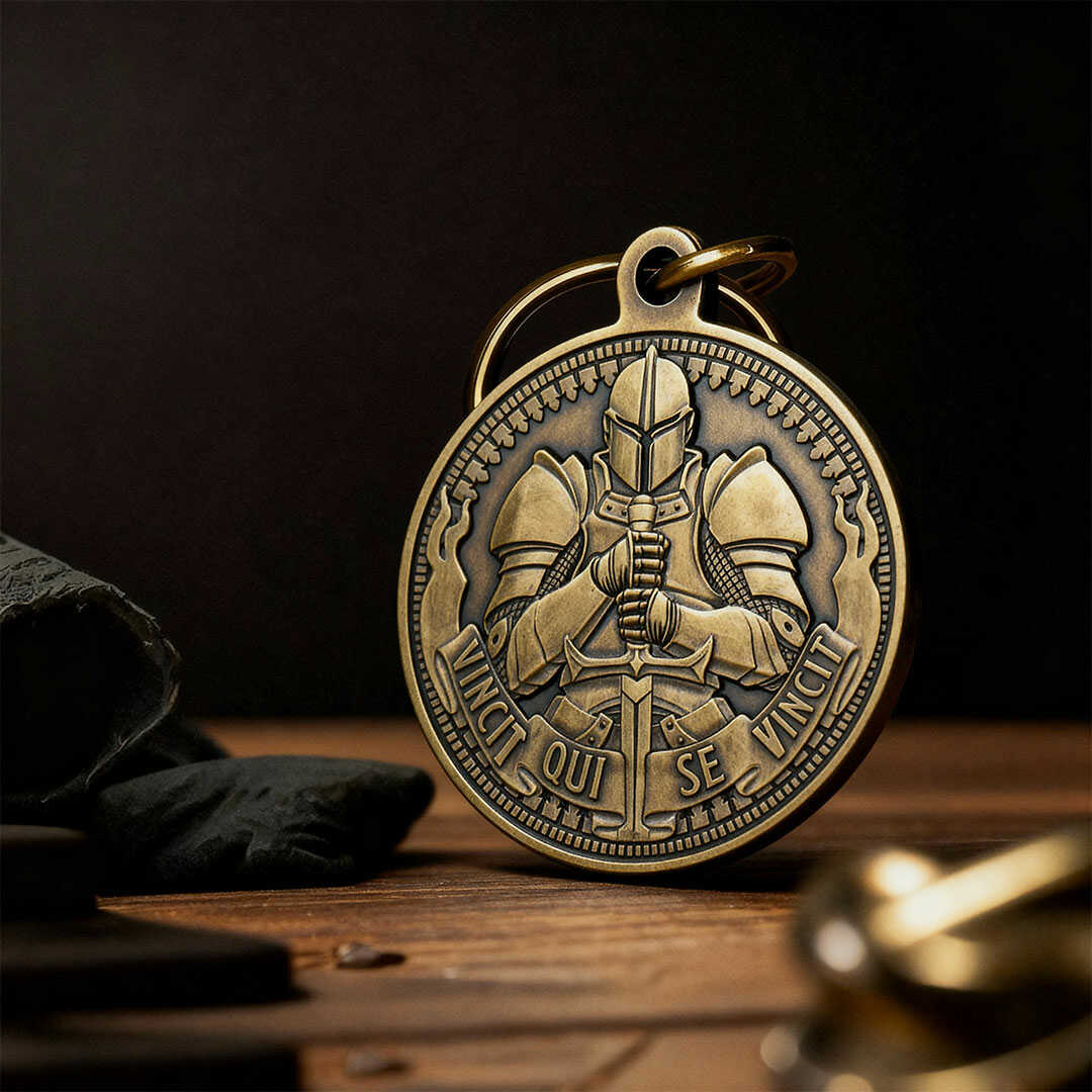 Vincit Qui Se Vincit Key Tag