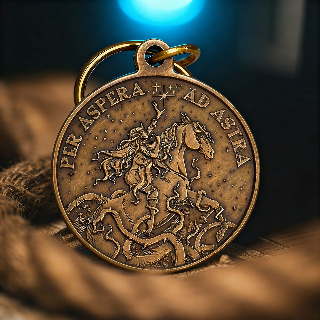 Per Aspera Ad Astra Key Tag