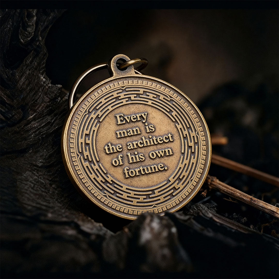 Audentes Fortuna Iuvat Key Tag