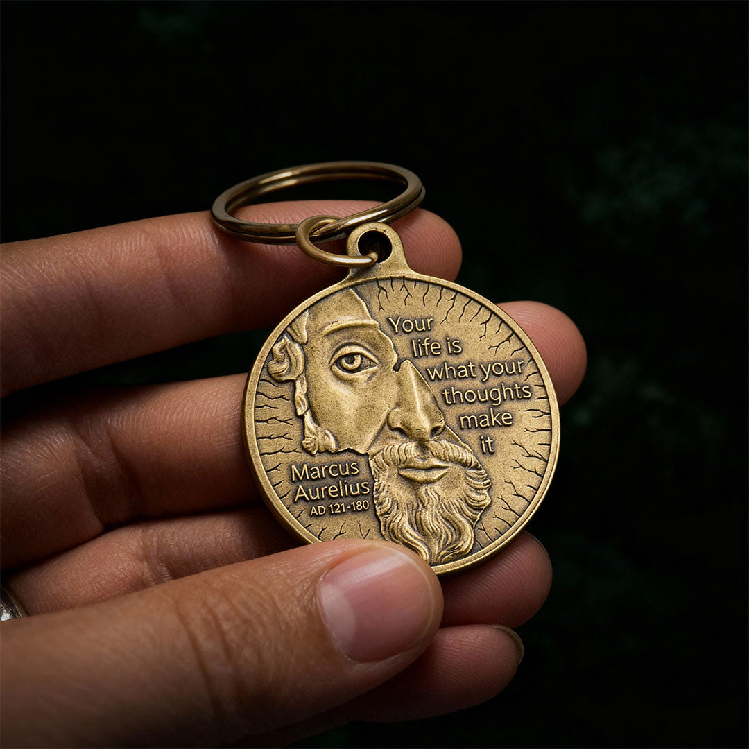 Marcus Aurelius Key Tag