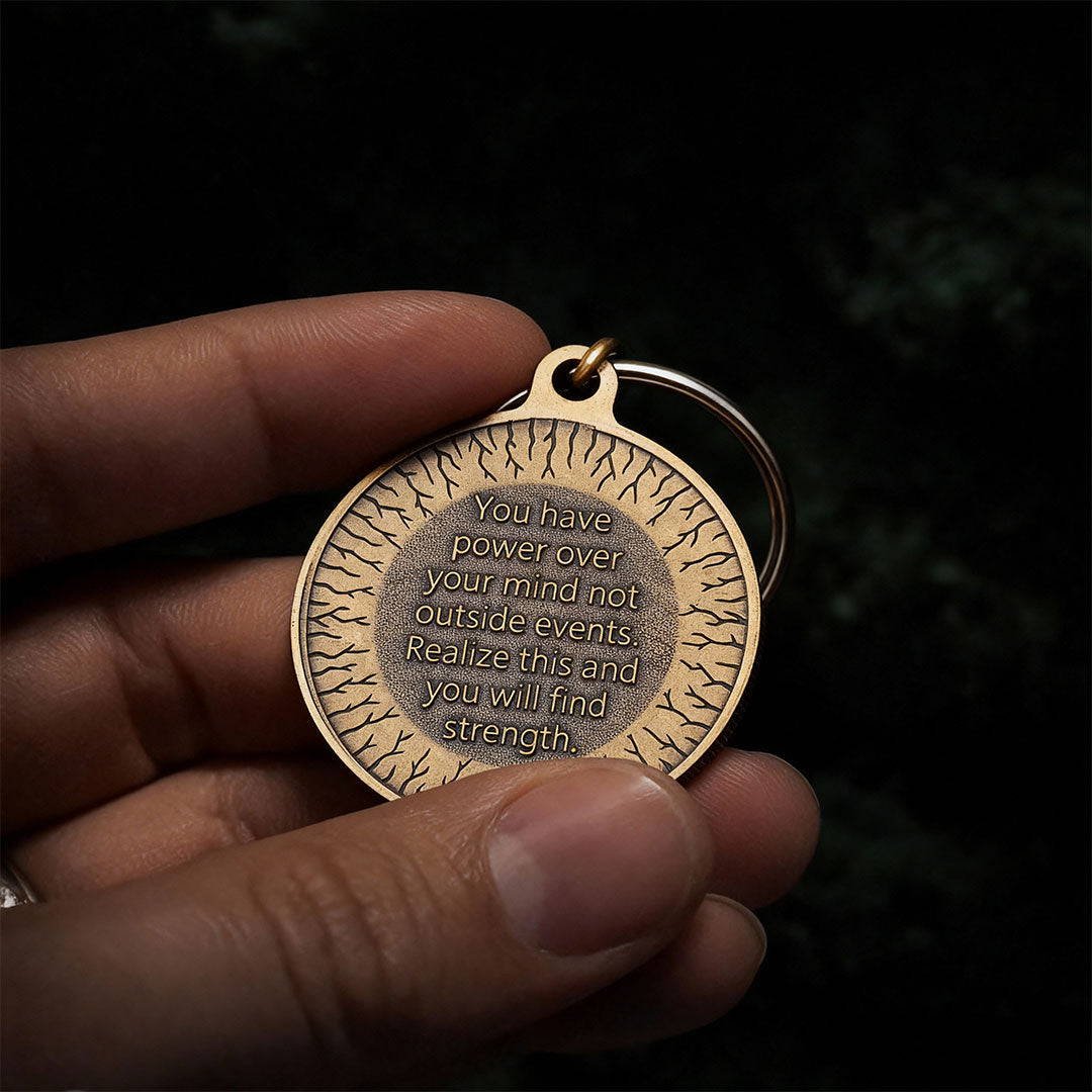 Marcus Aurelius Key Tag