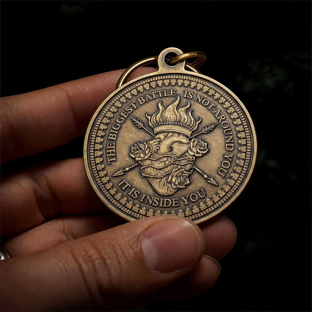 Vincit Qui Se Vincit Key Tag