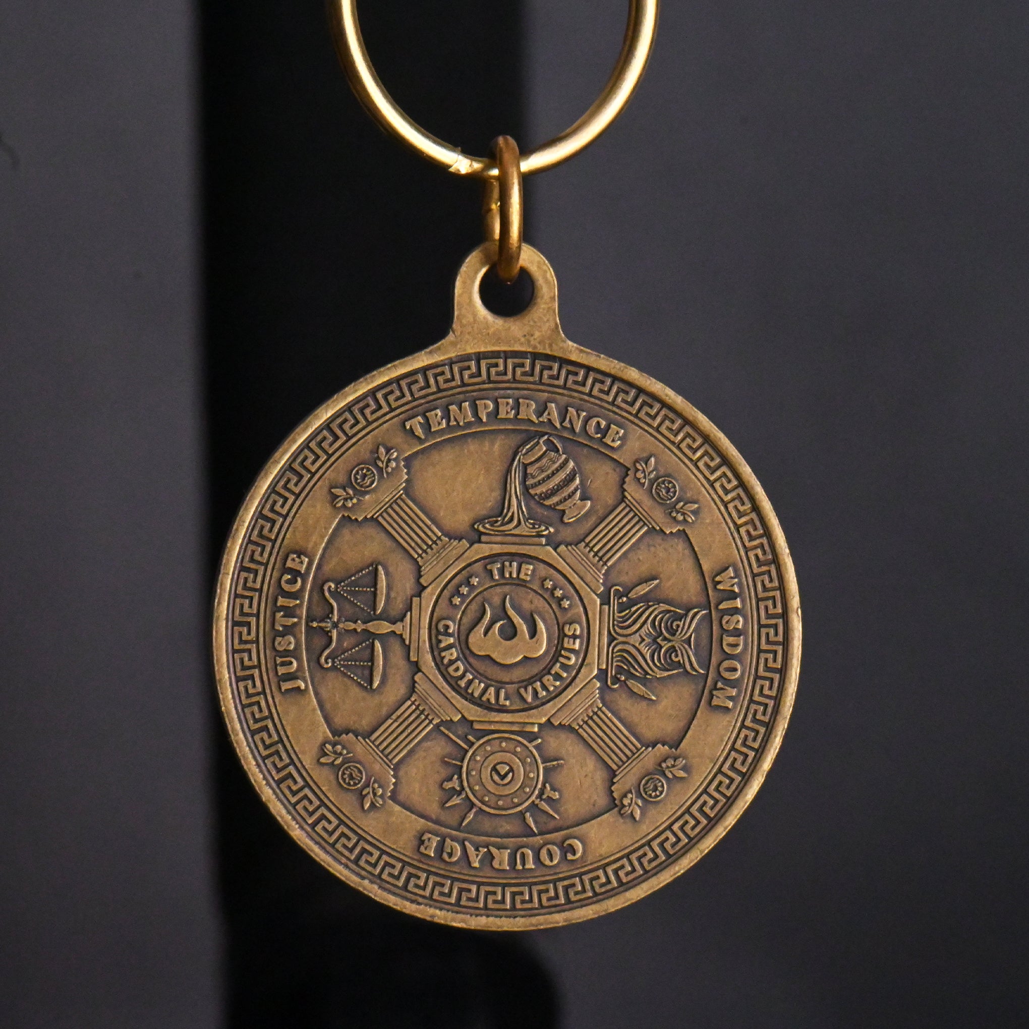 Stoic Virtues Key Tag